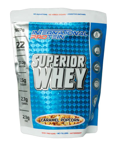 International Protein Superior Whey - Caramel Popcorn - 907g