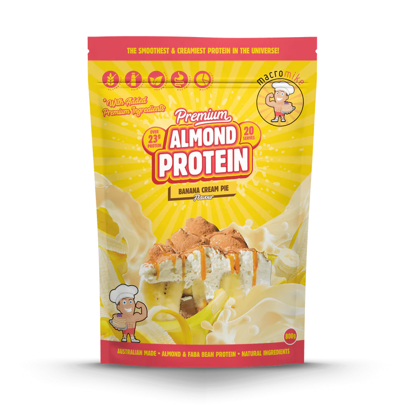 Macro Mike Almond Protein - Banana Cream Pie - 800g