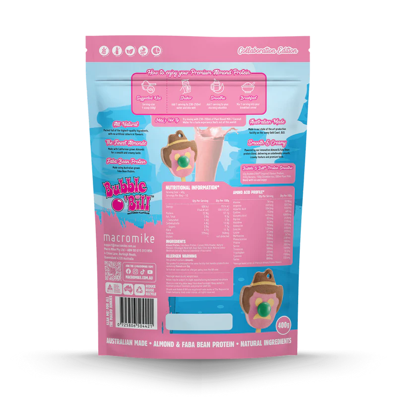 Macro Mike Almond Protein - Bubble O'Bill - 400g