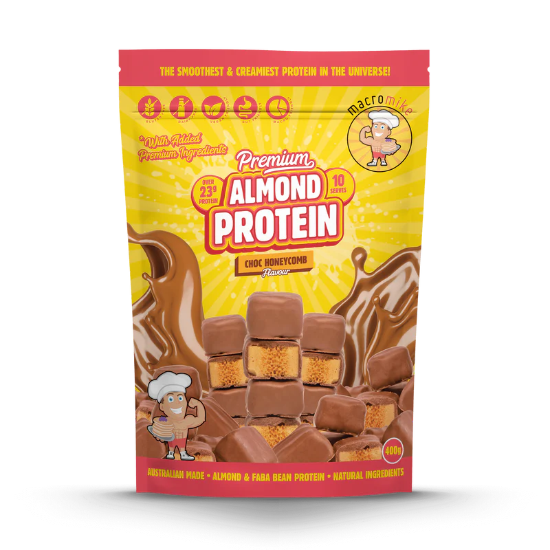 Macro Mike Almond Protein - Choc Honeycomb - 400g