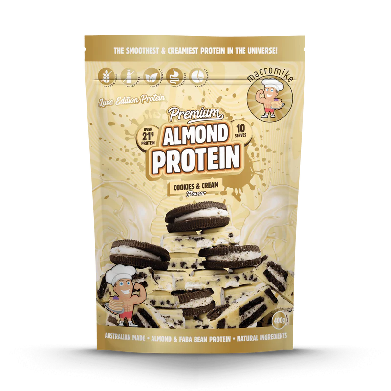Macro Mike Almond Protein - Cookies & Cream - 400g