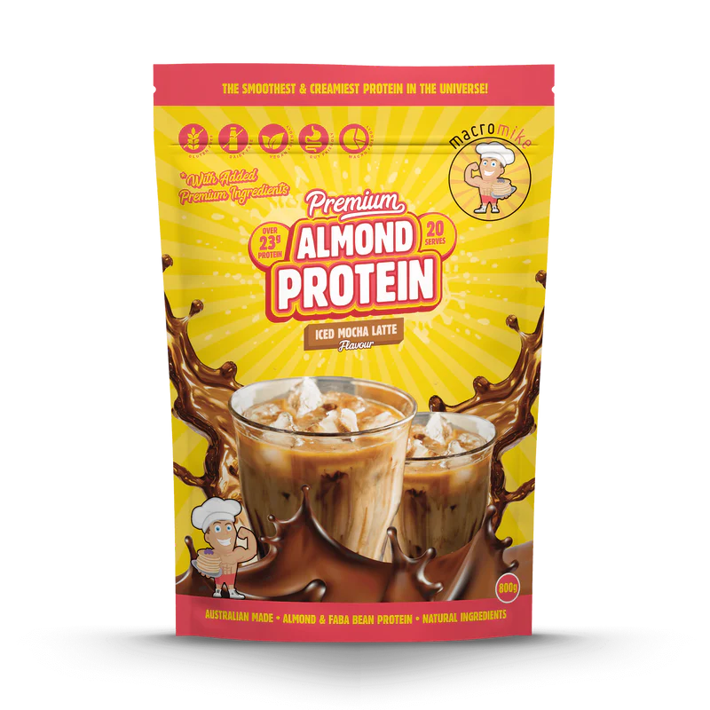 Macro Mike Almond Protein - Iced Mocha - 800g