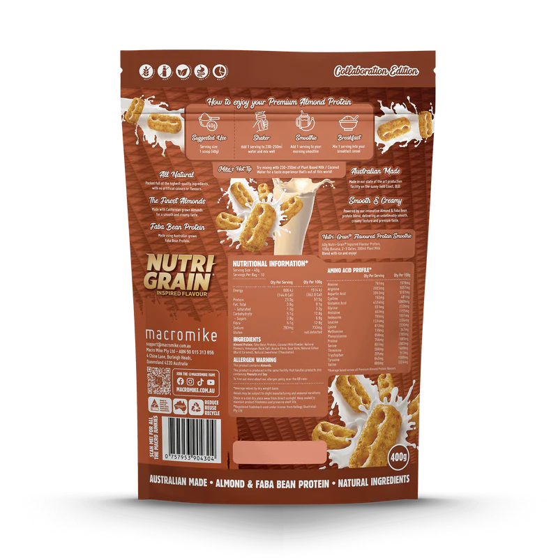 Macro Mike Almond Protein - Nutri-grain - 400g