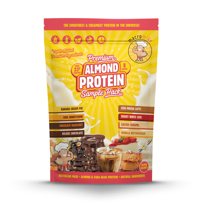 Macro Mike Premium Almond Protein - Caramelised Biscuit - 400g