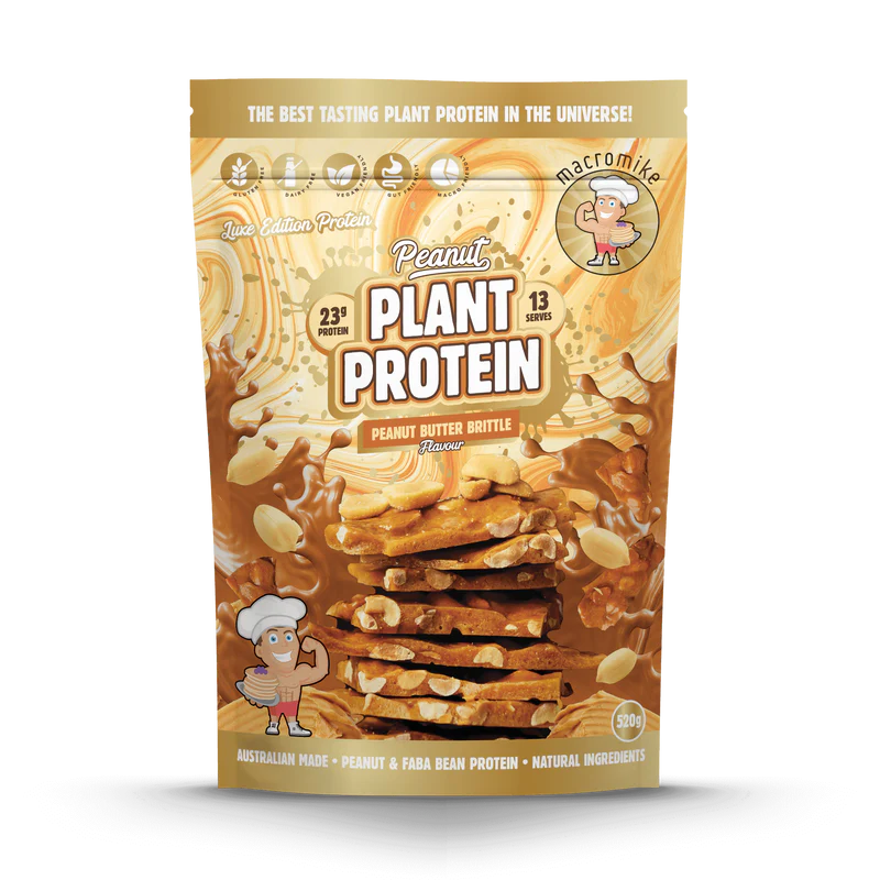 Macro Mike Peanut Plant Protein - Peanut Butter Brittle - 520g
