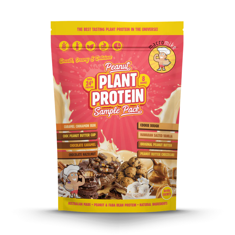 Macro Mike Peanut Plant Protein - Sample Bag - 8 x 40g
