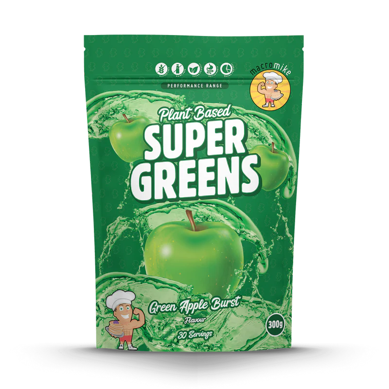 Macro Mike Plant Based Super Greens - Green Apple Burst - 300g