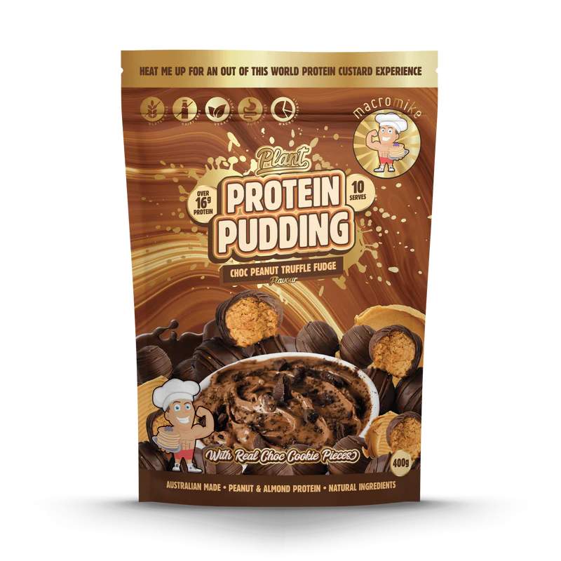 Macro Mike Plant Protein Pudding - Chocolate Peanut Butter Truffle - 400g