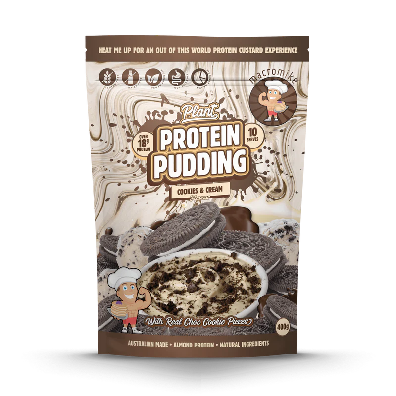 Macro Mike Plant Protein Pudding - Cookies and Cream - 400g