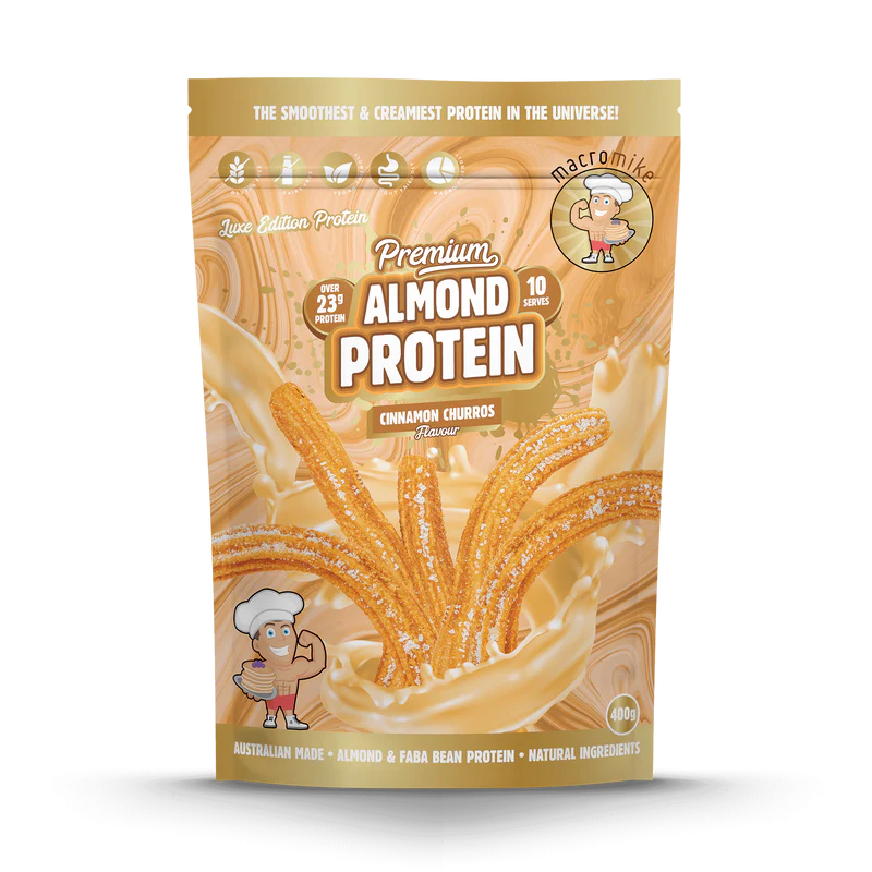 Macro Mike Premium Almond Protein - Cinnamon Churros - 400g