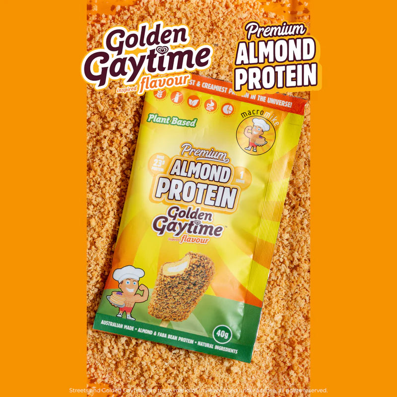 Macro Mike Premium Almond Protein - Golden Gaytime - 400g