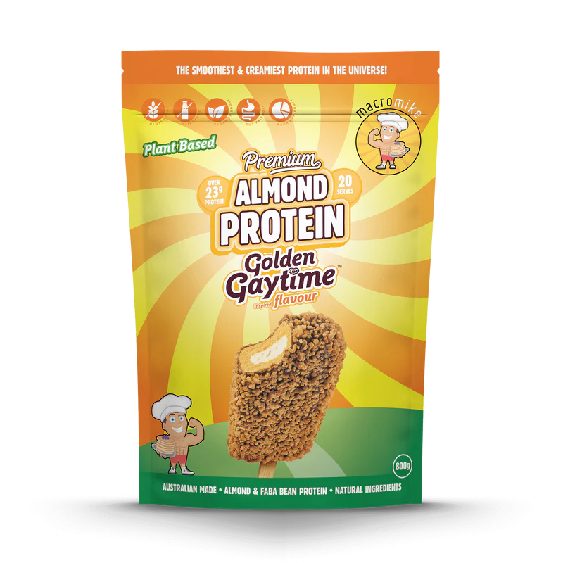 Macro Mike Premium Almond Protein - Golden Gaytime - 800g