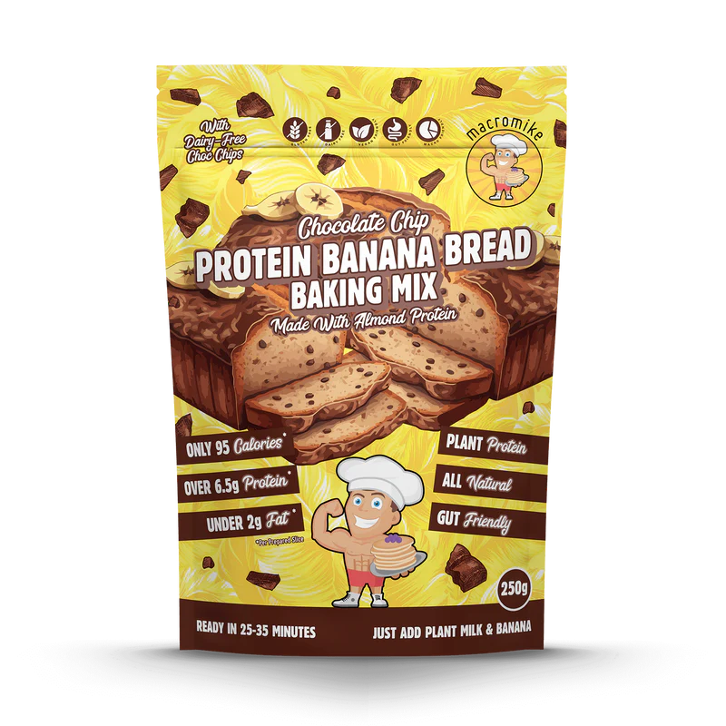 Macro Mike Protein Banana Bread Baking Mix - Chocolate Chip - 250g