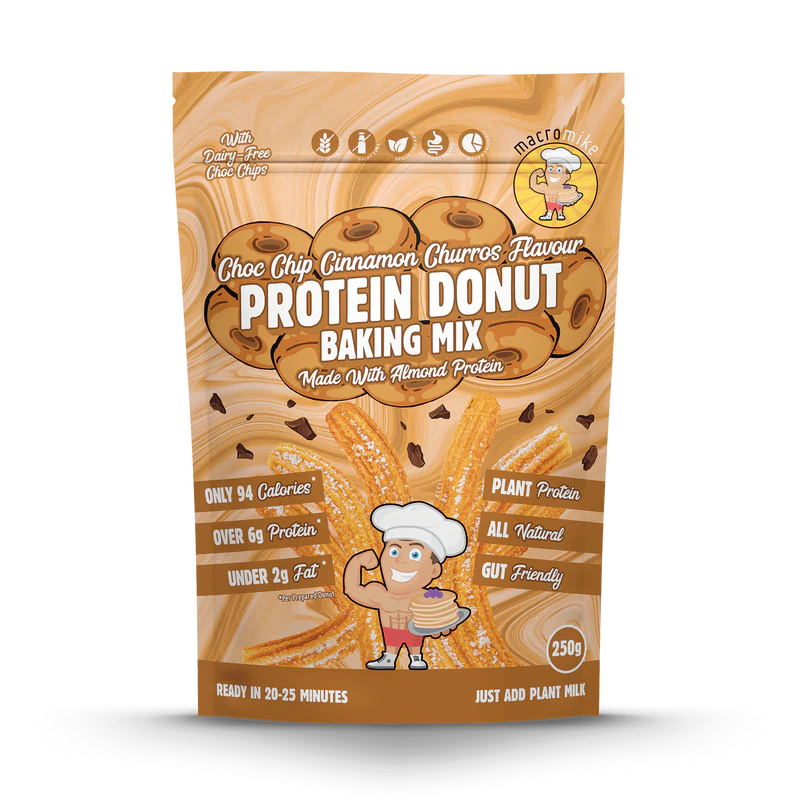 Macro Mike Protein Donut Baking Mix - Choc Chip Cinnamon Churros - 250g