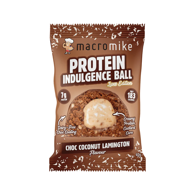 Macro Mike Protein Indulgence Ball - Choc Coconut Lamington - 40g