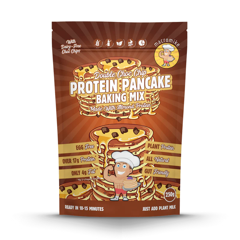 Macro Mike Protein Pancake Baking Mix - Double Choc Chip - 250g