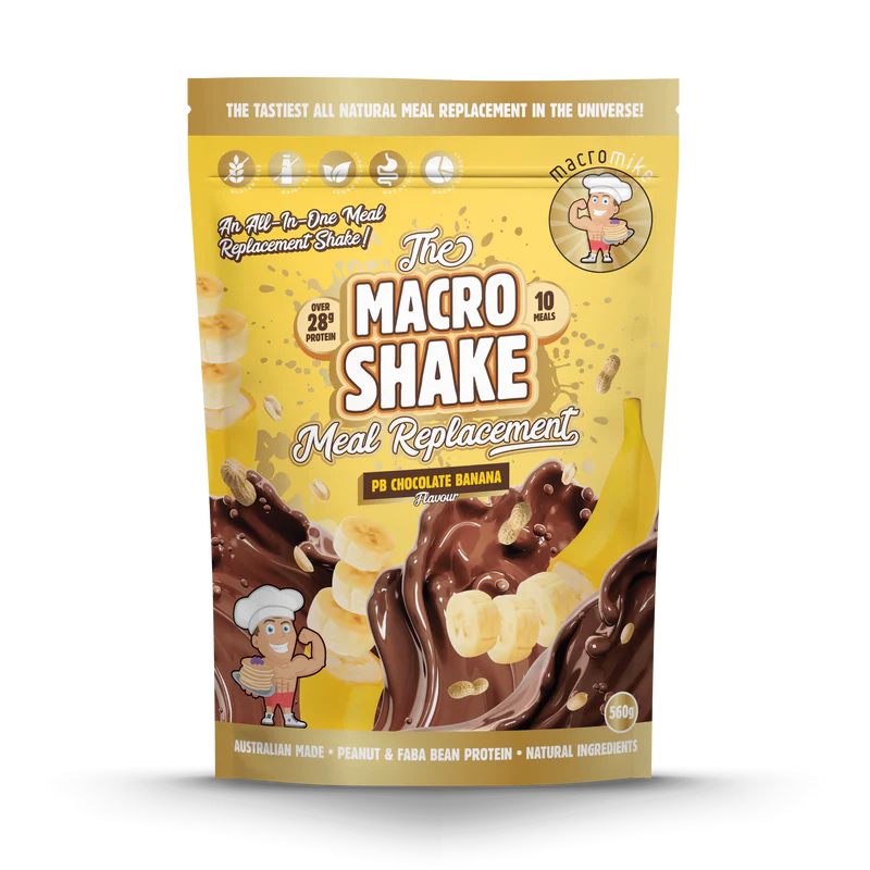 Macro Mike The Macro Shake Meal Replacement - PB Chocolate Banana - 560g