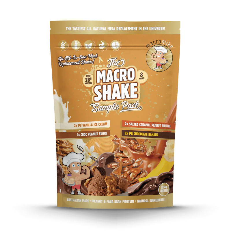Macro Mike The Macro Shake Meal Replacement - Sample Pack - 8 x 56g