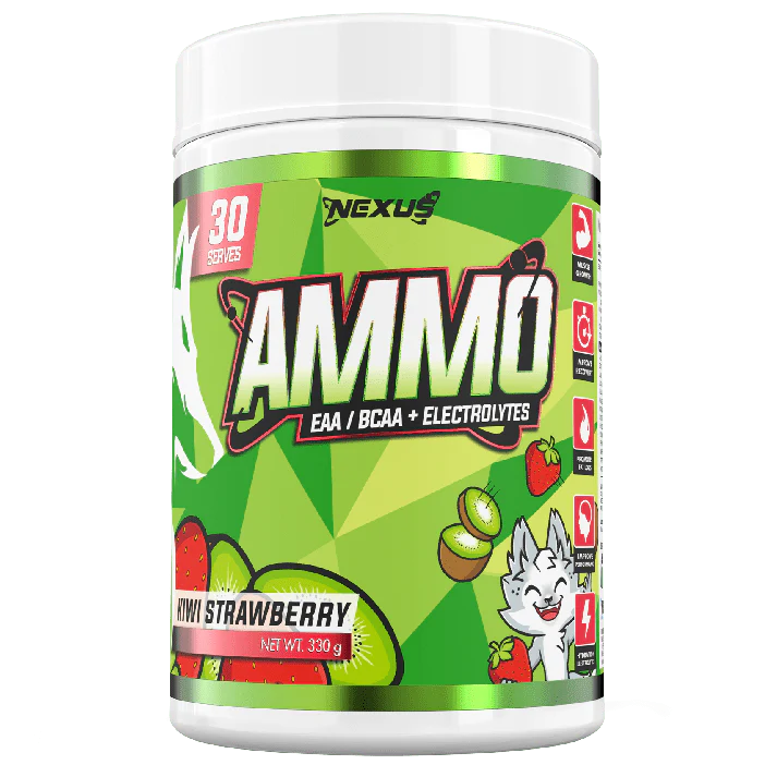 Nexus Ammo EAA / BCAA & Electrolytes - 330g (30 Serves) - Kiwi Strawberry