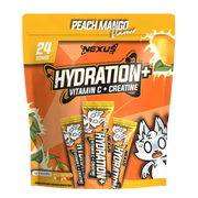 Nexus Hydration+ Electrolyte & Creatine - 24 x Sachets (192g) - Peach Mango