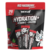 Nexus Hydration+ Electrolyte & Creatine - 24 x Sachets (192g) - Red Rassberry