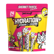 Nexus Hydration+ Electrolyte & Creatine - 24 x Sachets (192g) - Sherbet Twista