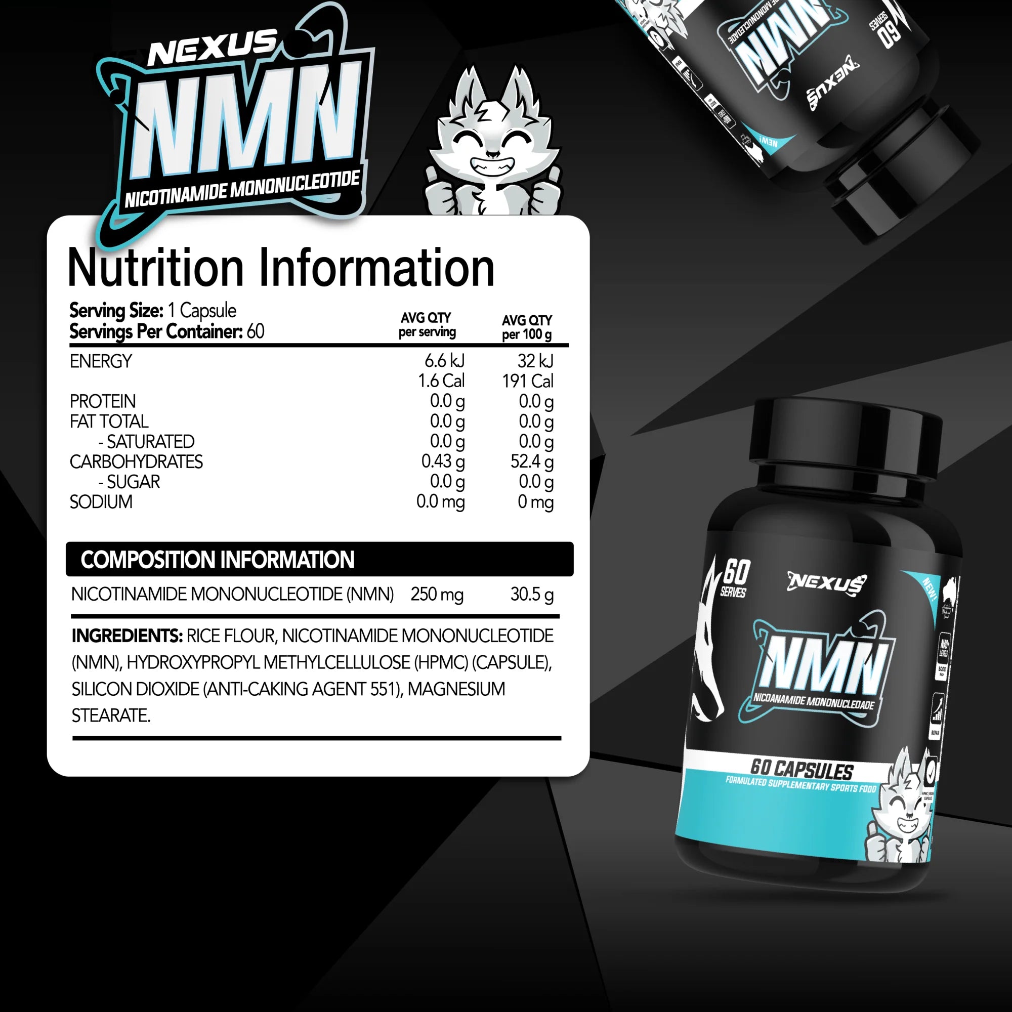 Nexus NMN - 60 Capsules