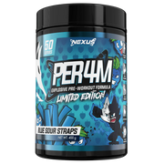Nexus PER4M Pre-Workout - 400g (50 Serves) - Blue Sour Strap