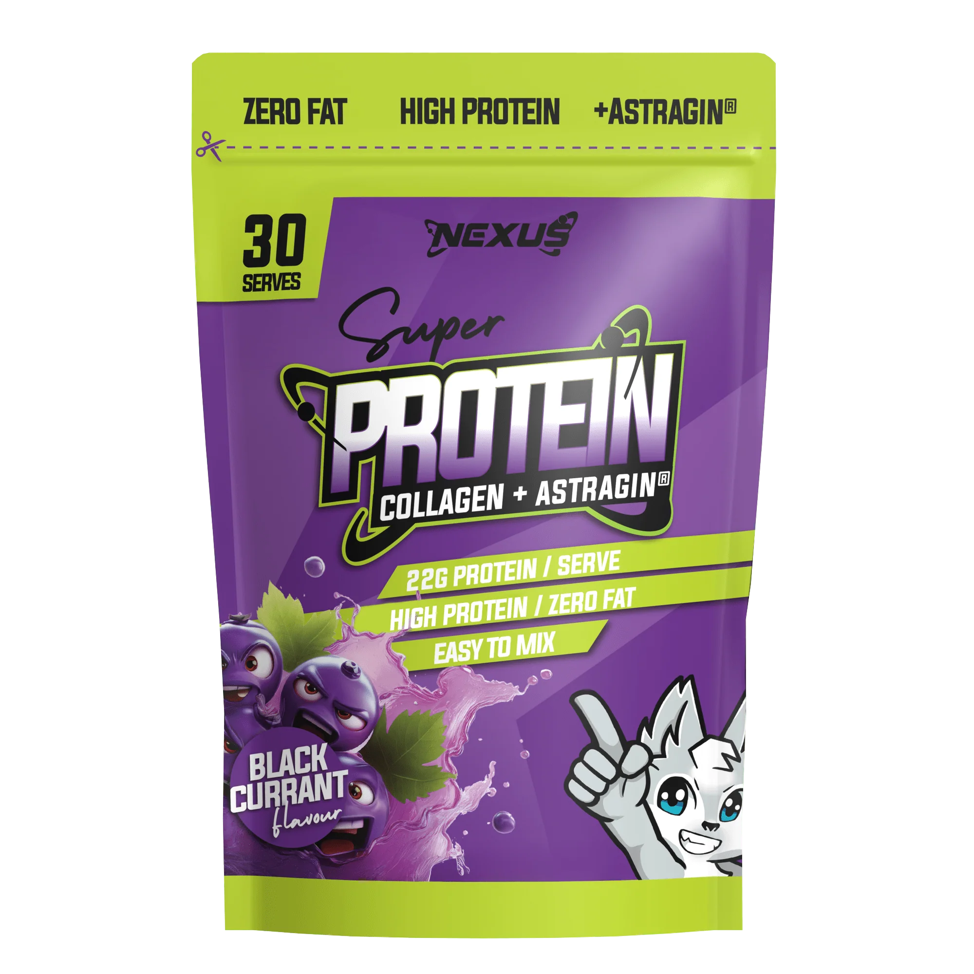 Nexus Super Protein Water - 750g (30 Serves) - Blackcurrant Apple