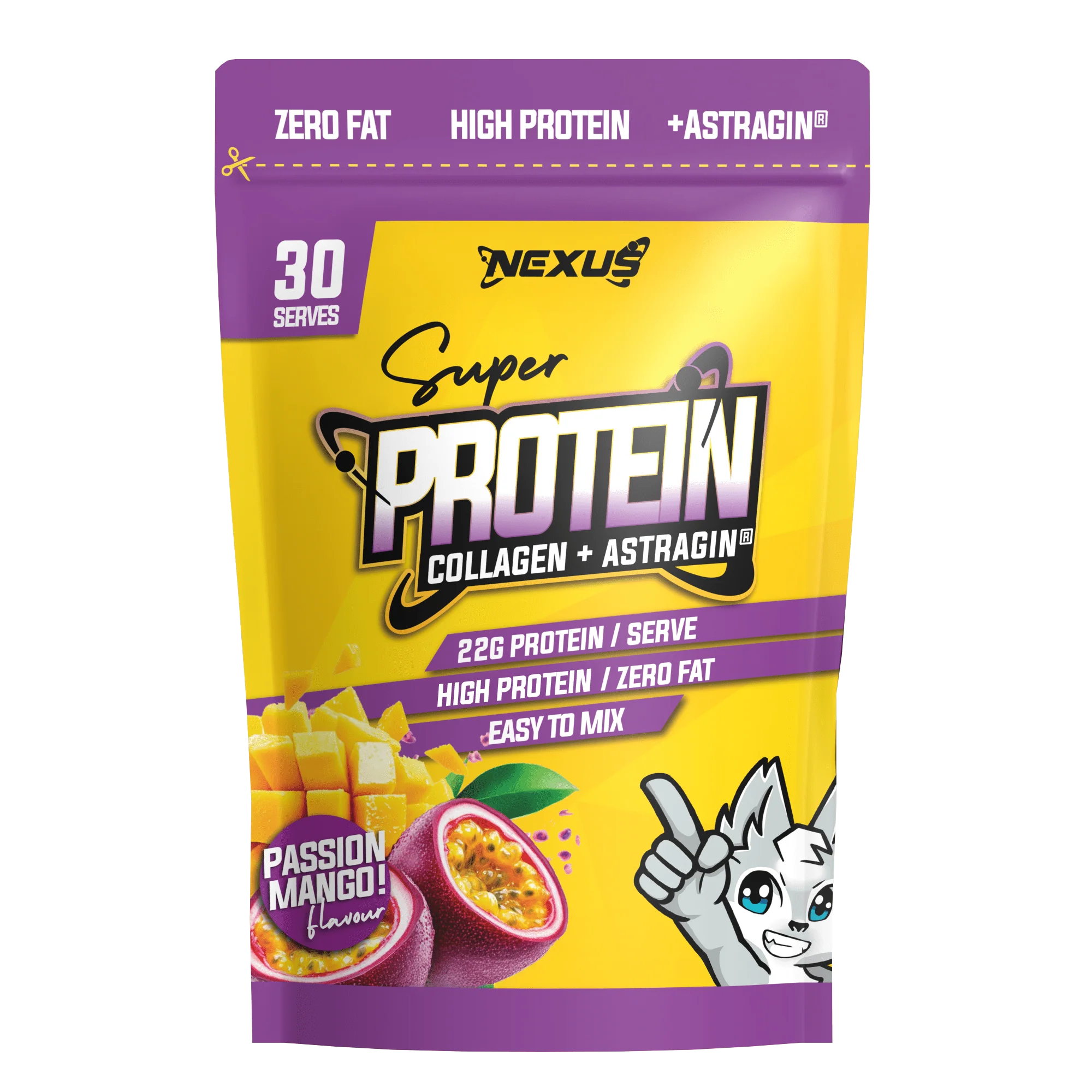 Nexus Super Protein Water - 750g (30 Serves) - Passion Mango