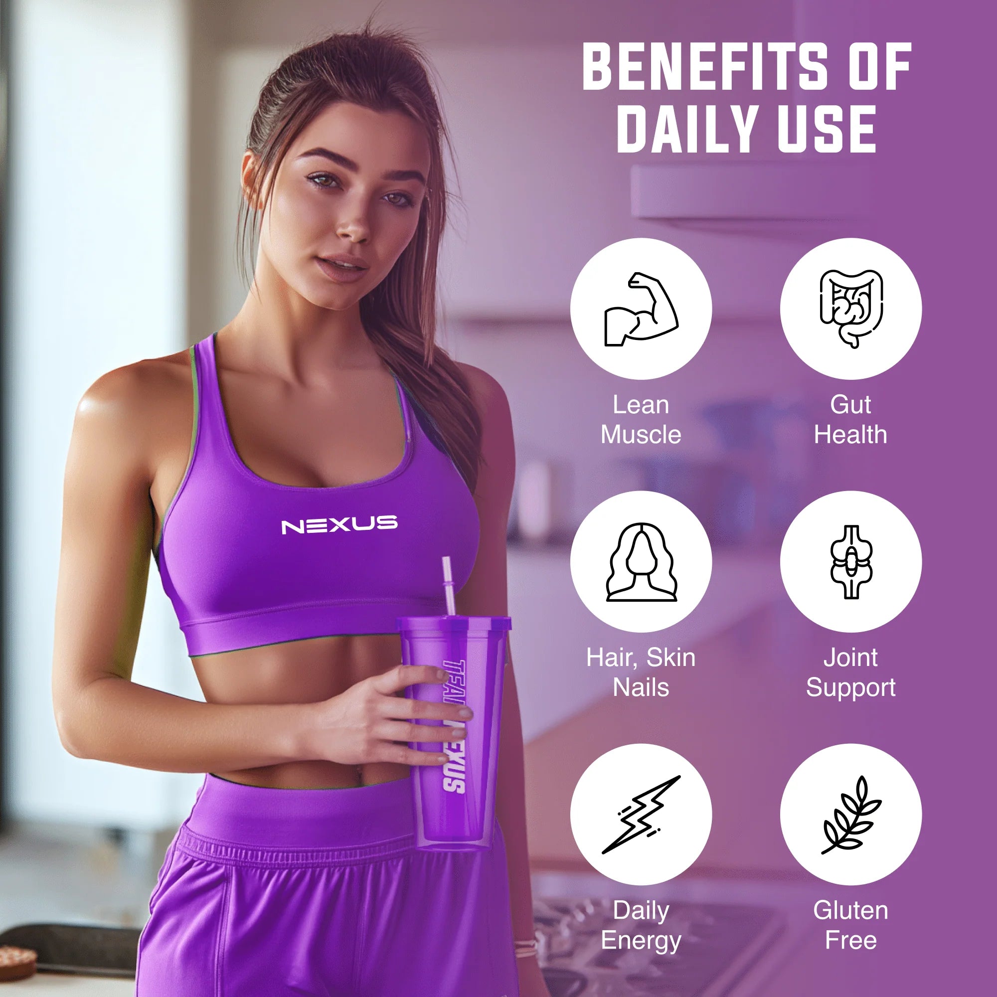 Nexus Super Protein Water - 750g (30 Serves) - Passion Mango