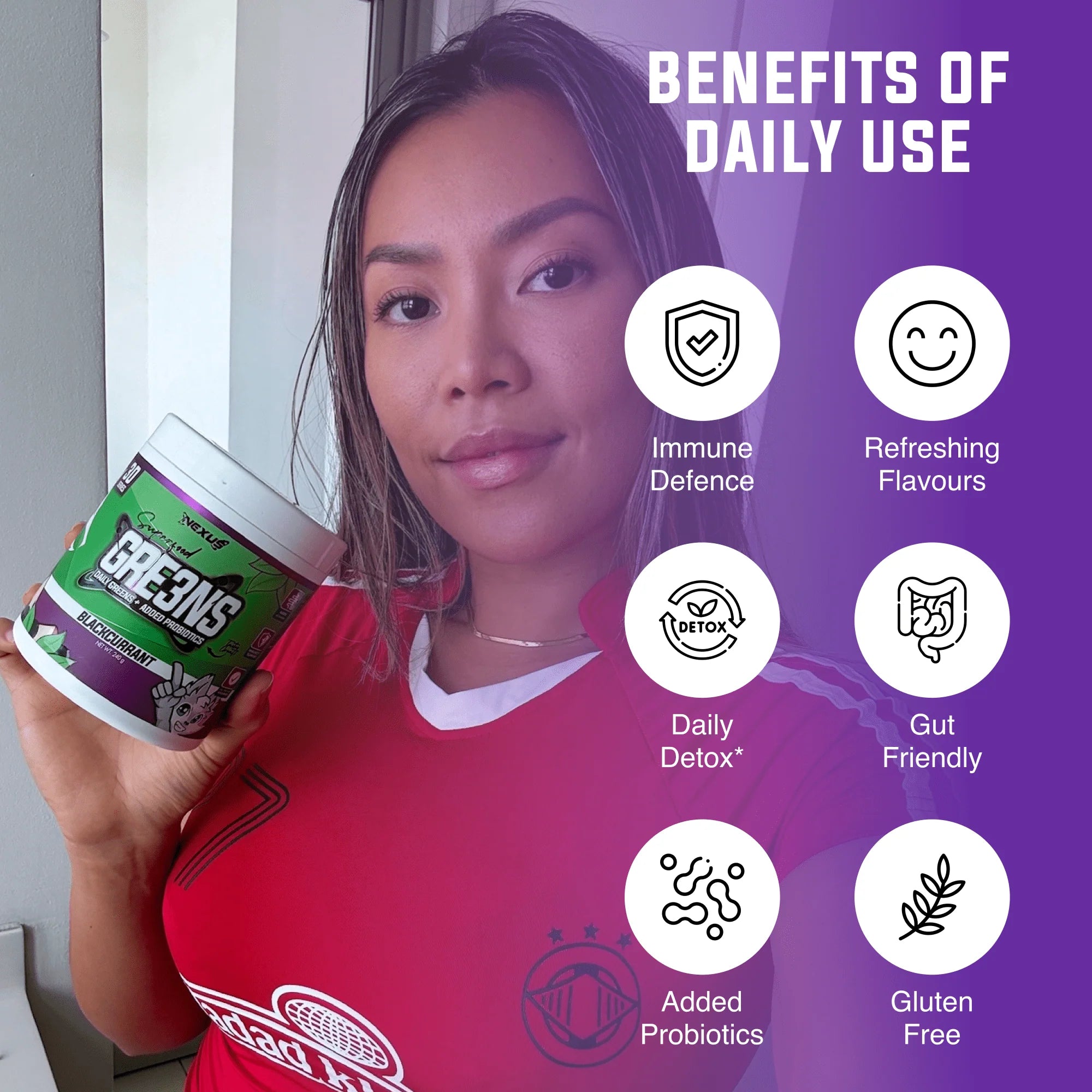 Nexus Superfood Greens - 240g (30 Serves) - Blackcurrant