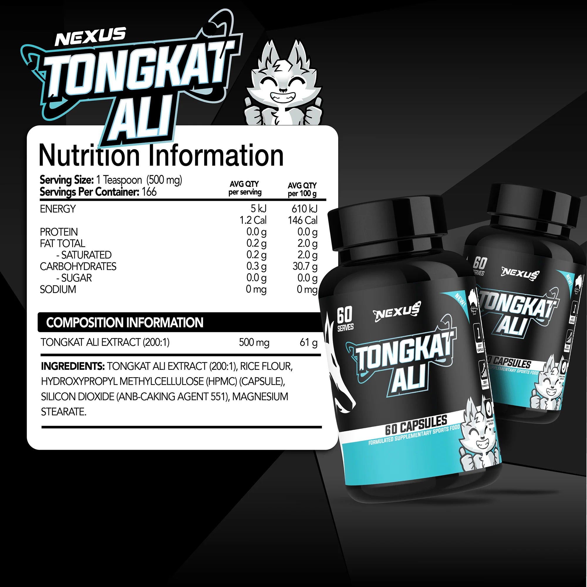Nexus Tongkat Ali - 60 Capsules