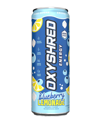 OxyShred Energy Drink RTD Can - 355ml - Single - Blueberry Lemonade