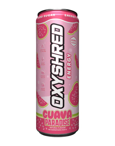 OxyShred Energy Drink RTD Can - 355ml - Single - Guava Paradise