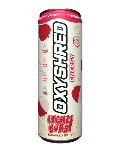 OxyShred Energy Drink RTD Can - 355ml - Single - Lychee Burst