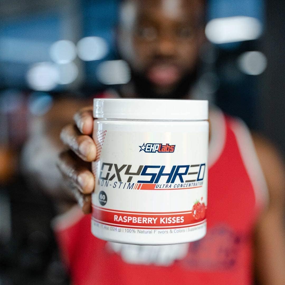 OxyShred Non-Stim Ultra Concentrate by EHPlabs - 324g (40 Serves) - Raspberry Kisses