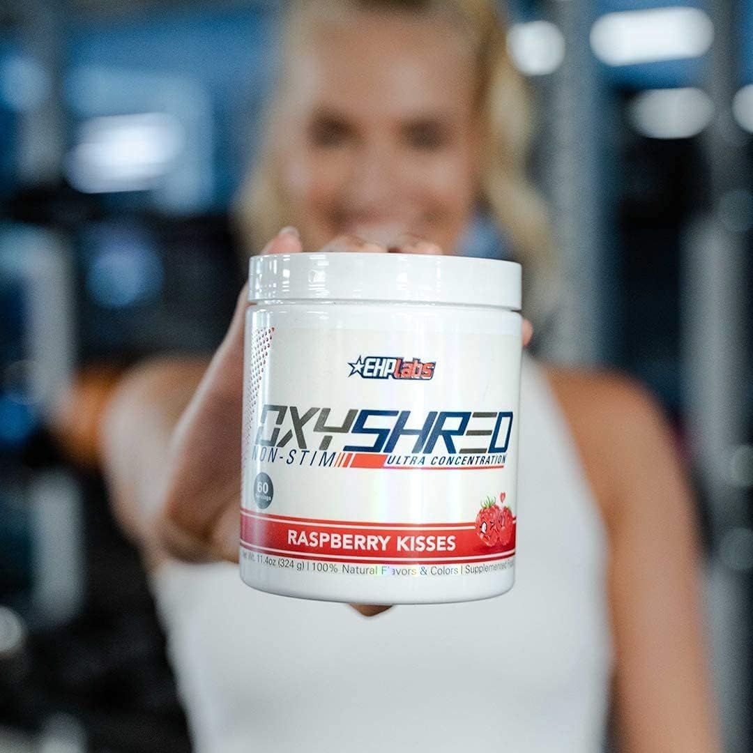 OxyShred Non-Stim Ultra Concentrate by EHPlabs - 324g (40 Serves) - Raspberry Kisses