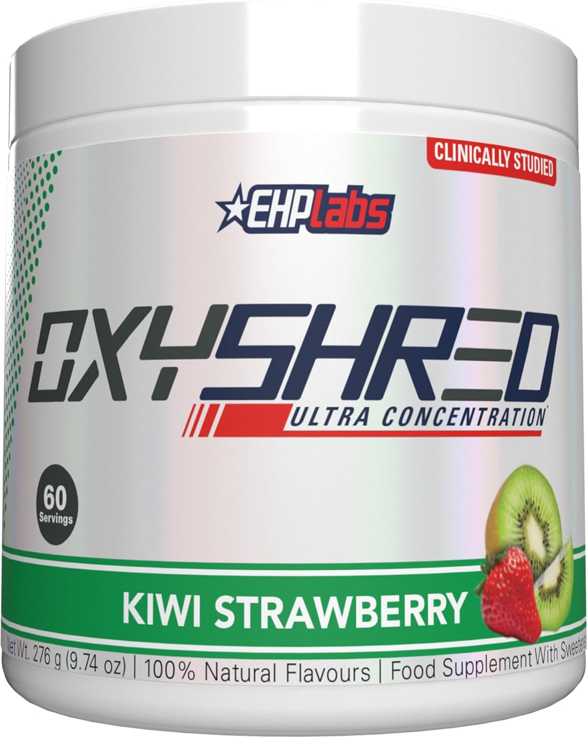 OxyShred Ultra Concentrate by EHPlabs - 252g (60 Serves) - Kiwi Strawberry