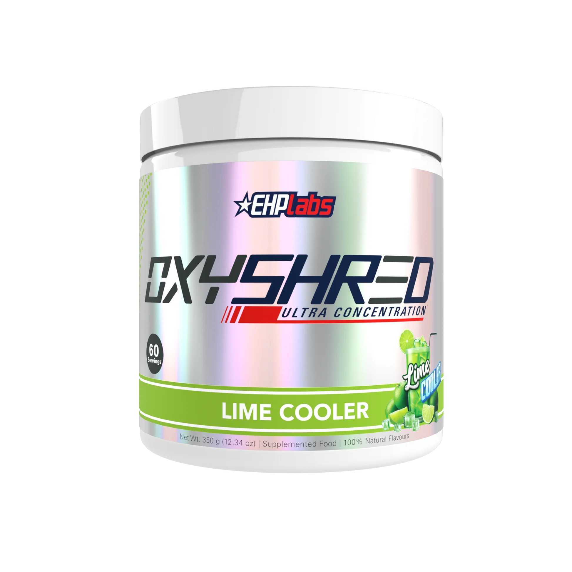 OxyShred Ultra Concentrate by EHPlabs - 276g (60 Serves) - Lime Cooler