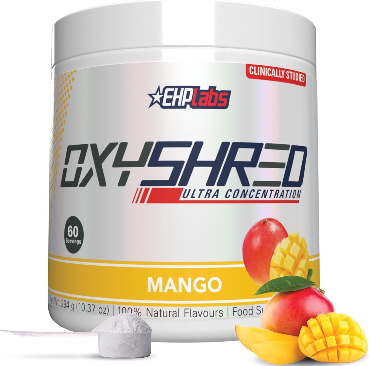 OxyShred Ultra Concentrate by EHPlabs - 276g (60 Serves) - Mango