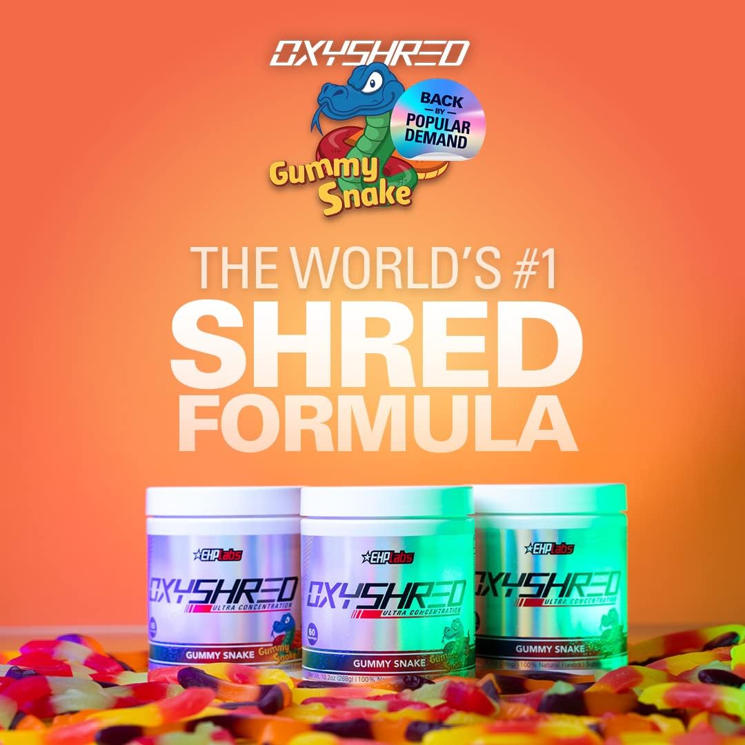 OxyShred Ultra Concentrate by EHPlabs - 288g (60 Serves) - Gummy Snake