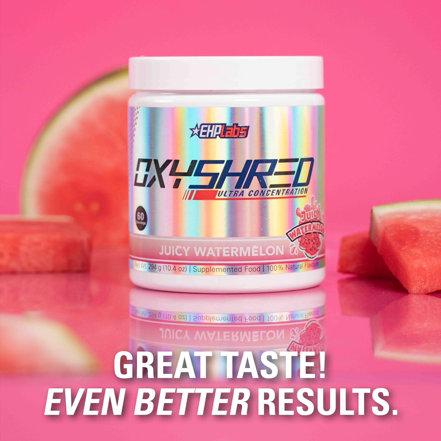 OxyShred Ultra Concentrate by EHPlabs - 294g (60 Serves) - Juicy Watermelon