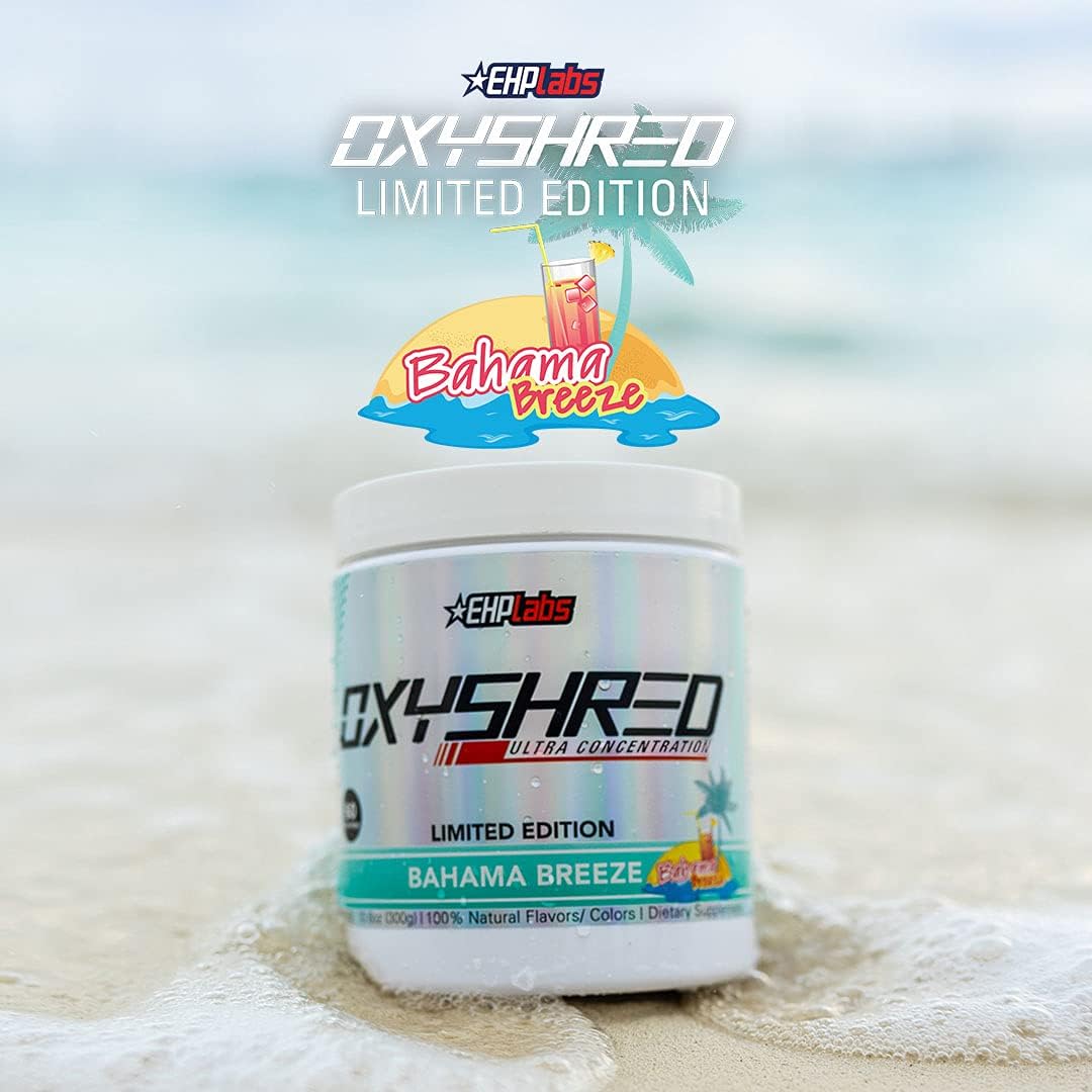 OxyShred Ultra Concentrate by EHPlabs - 300g (60 Serves) - Bahama Breeze