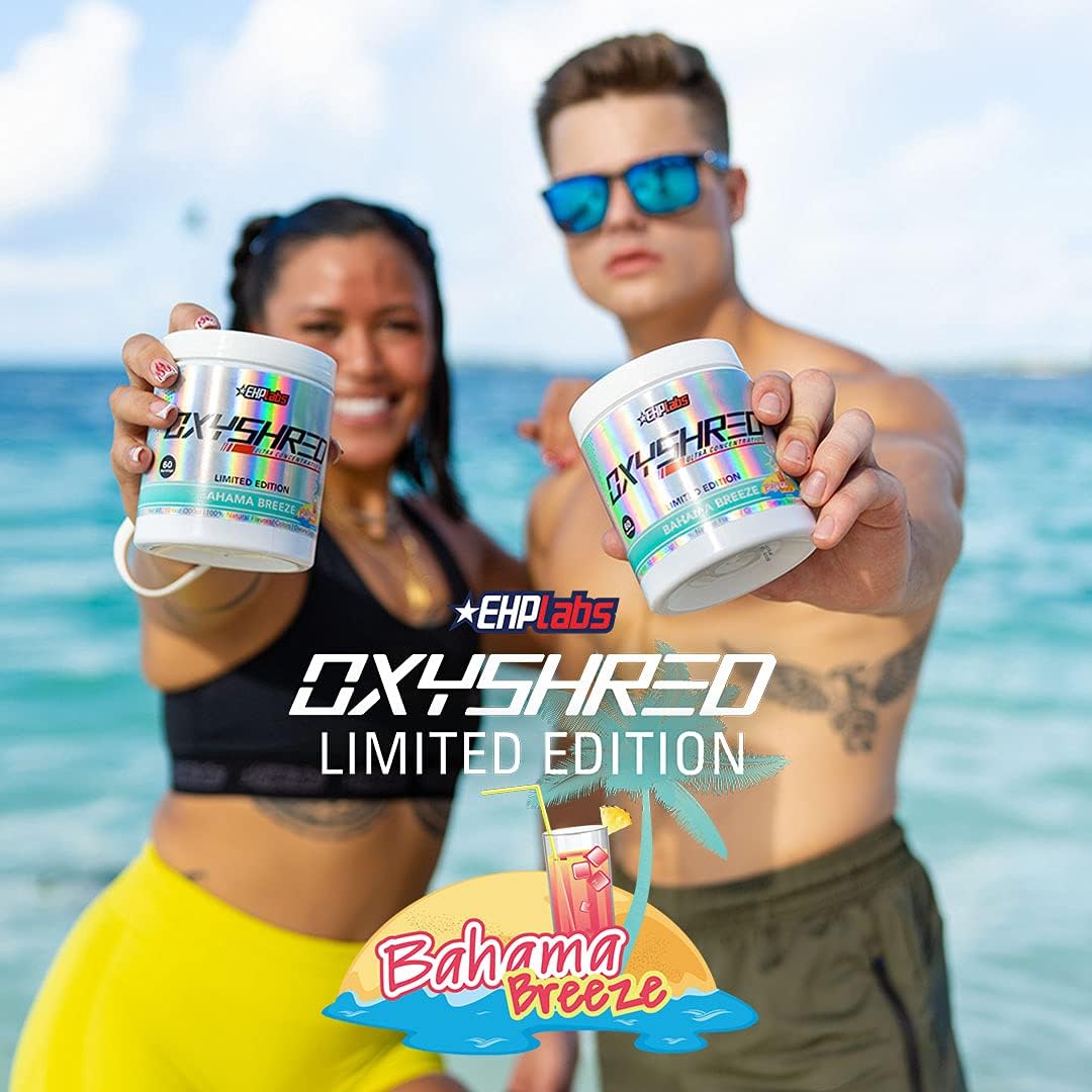OxyShred Ultra Concentrate by EHPlabs - 300g (60 Serves) - Bahama Breeze