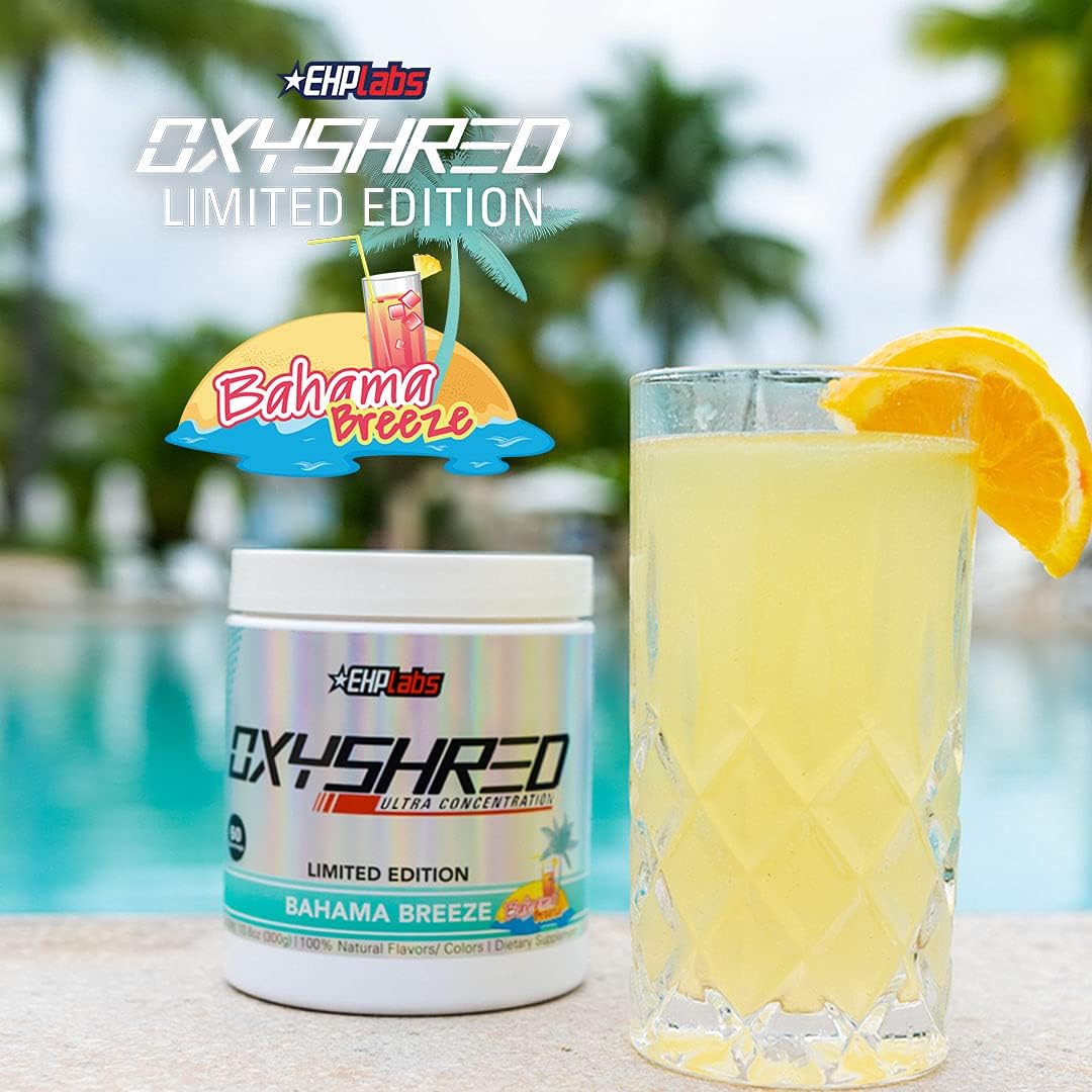 OxyShred Ultra Concentrate by EHPlabs - 300g (60 Serves) - Bahama Breeze