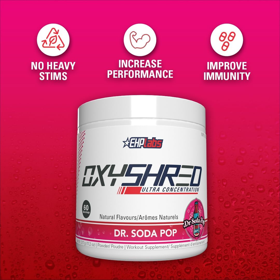 OxyShred Ultra Concentrate by EHPlabs - 317g (60 Serves) - Dr Soda Pop (Limted Edition)