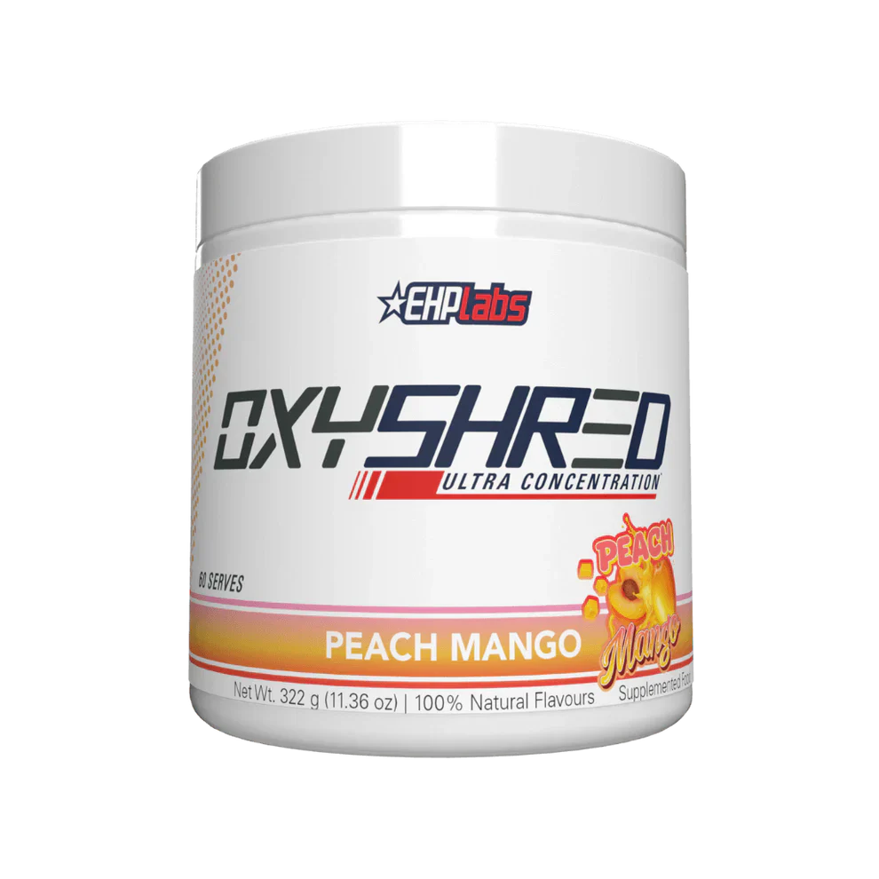 OxyShred Ultra Concentrate by EHPlabs - 322g (60 Serves) - Peach Mango