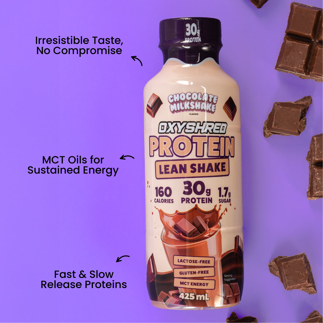 OxyShred Protein Lean Shake - Chocolate Milkshake - 425ml