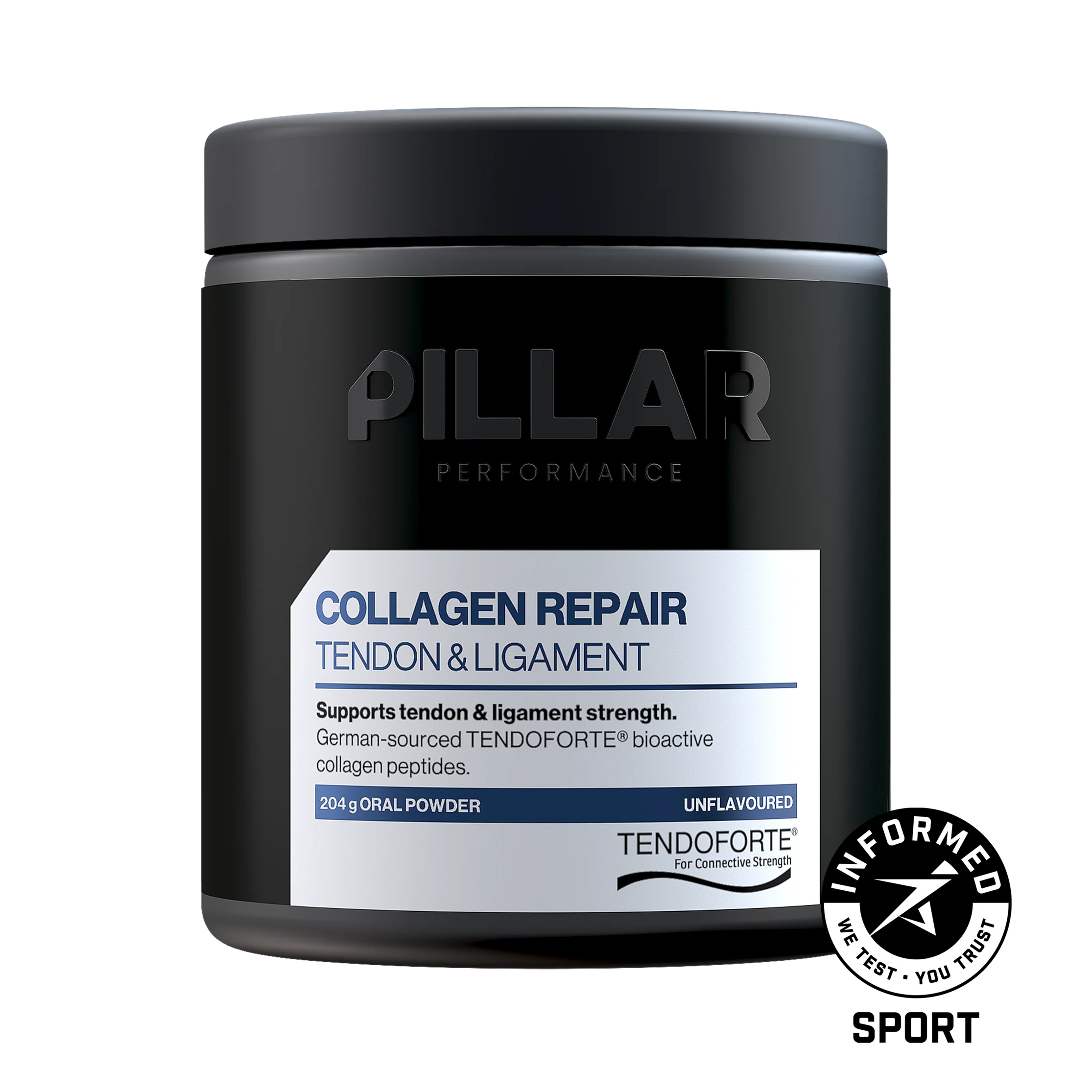 Pillar Performance Collagen Repair Powder - Unflavoured - 204g (40 Serves)